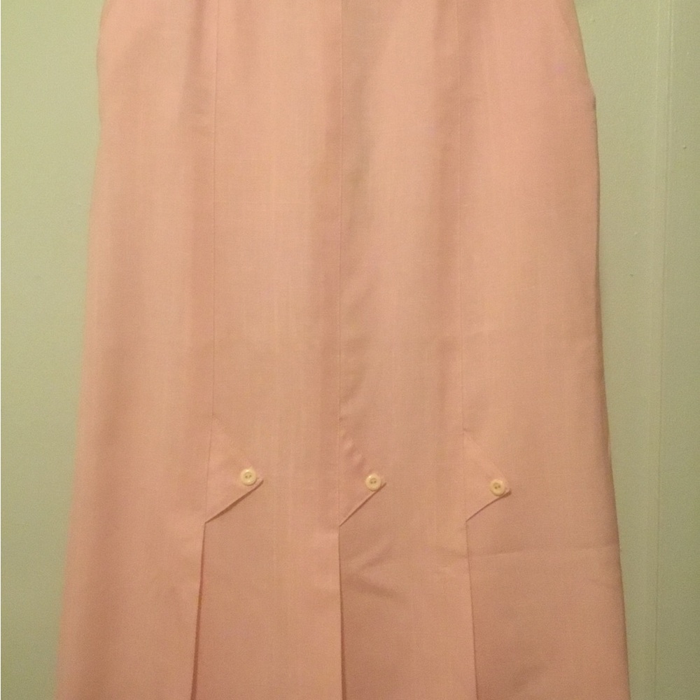 Handmade Pink Linen Skirt